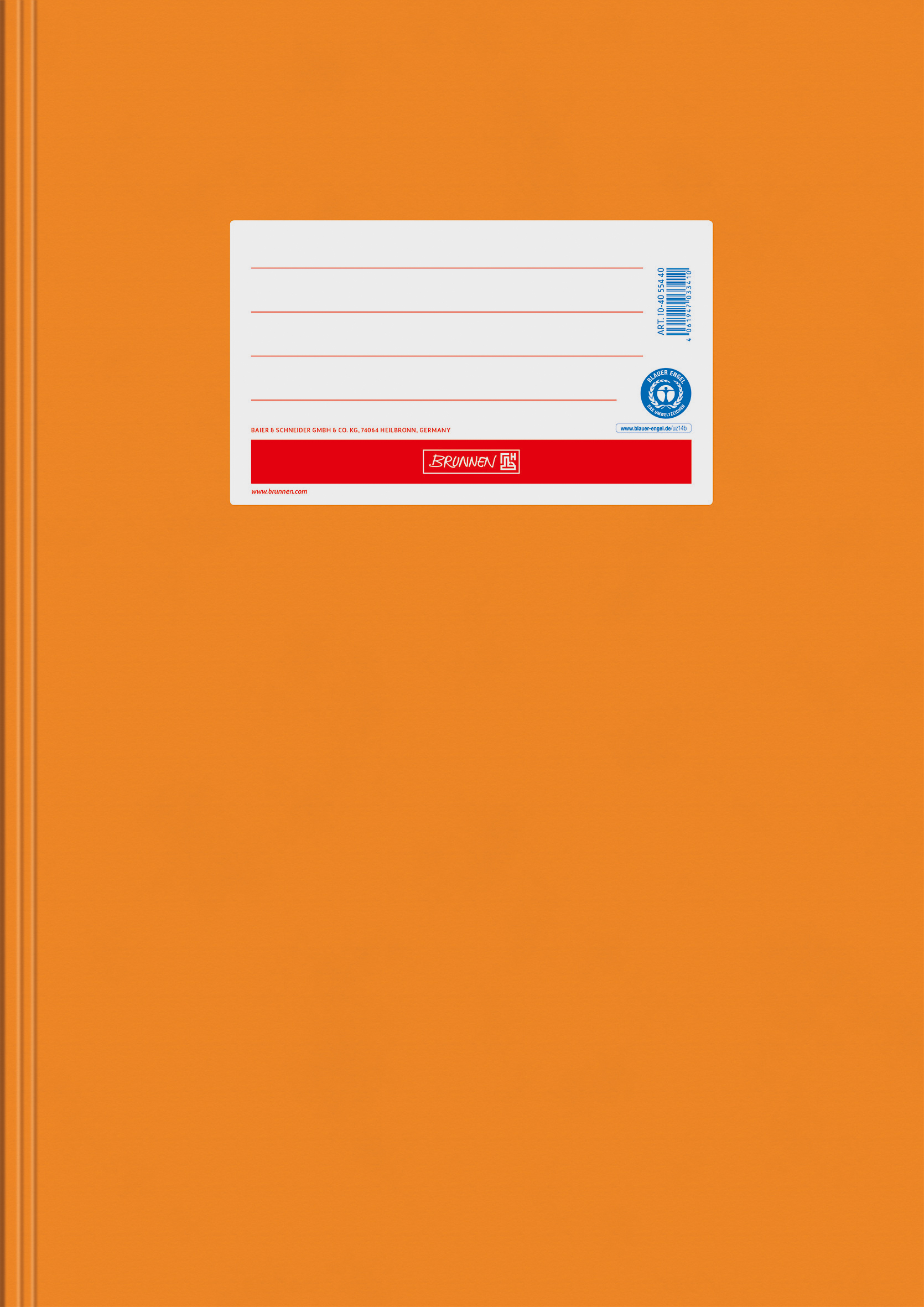 Hefthülle A4 Papier orange RCP