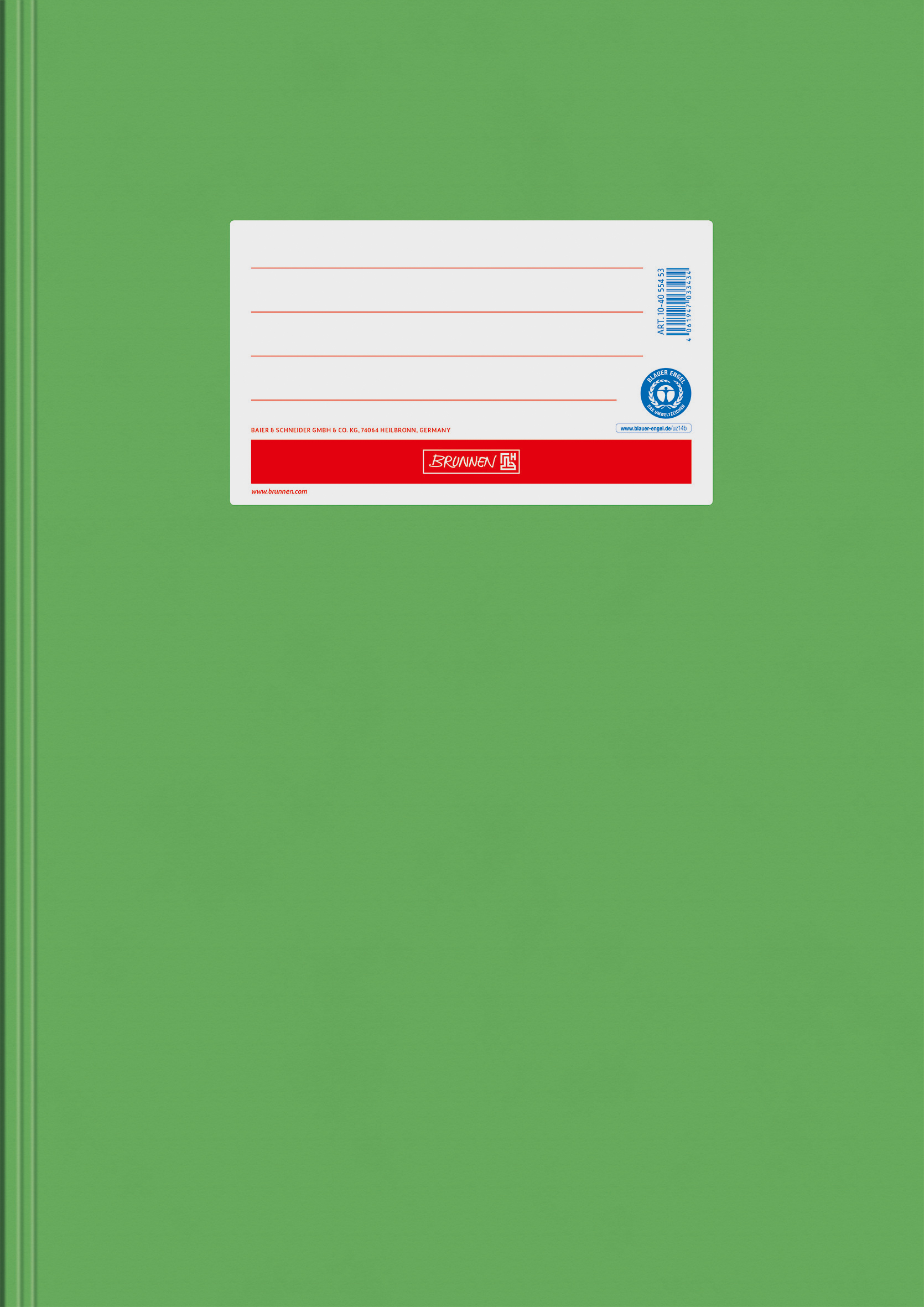 Hefthülle A4 Papier hellgn RCP