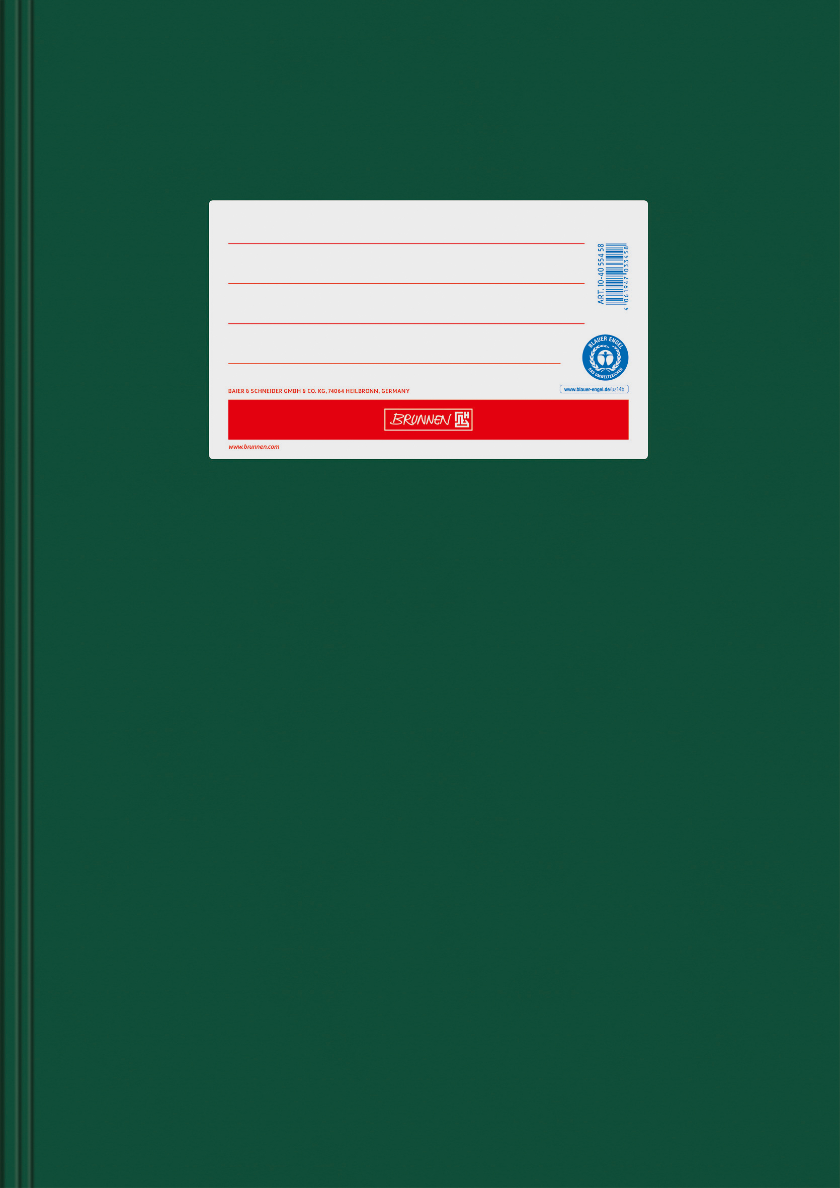 Hefthülle A4 Papier dgrün RCP
