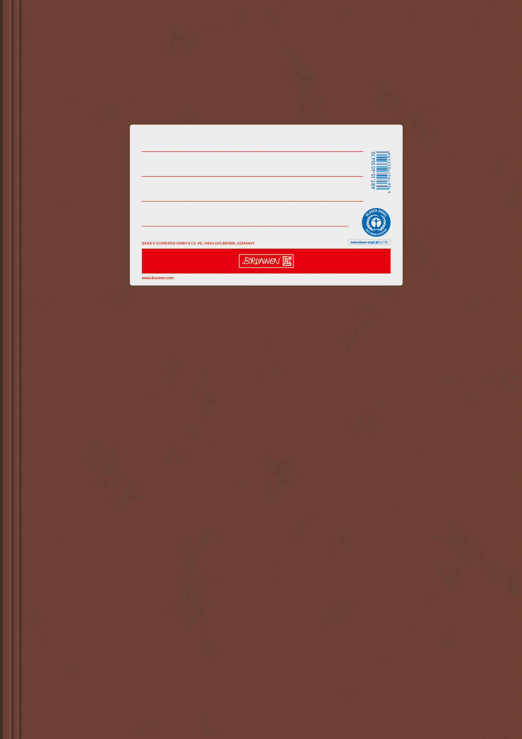 Hefthülle A4 Papier braun RCP