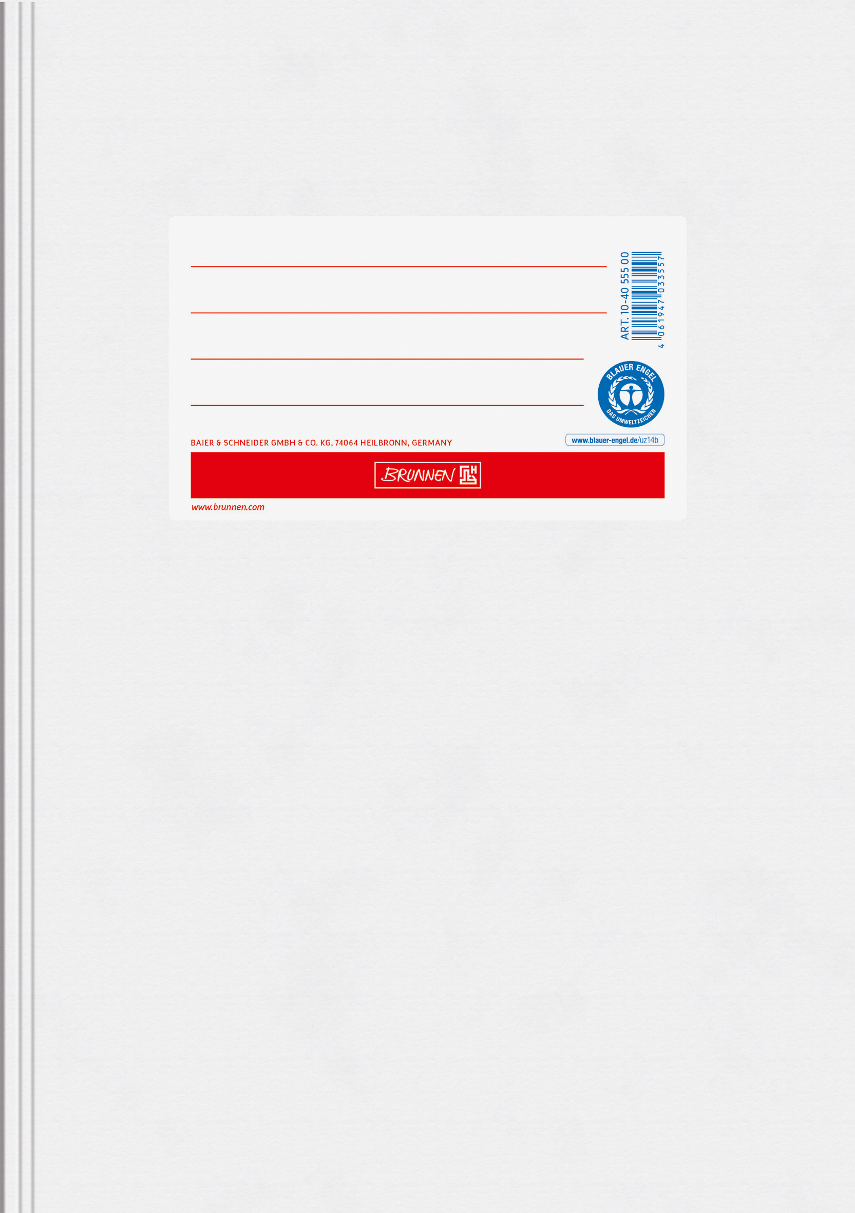 Hefthülle A5 Papier ws RCP