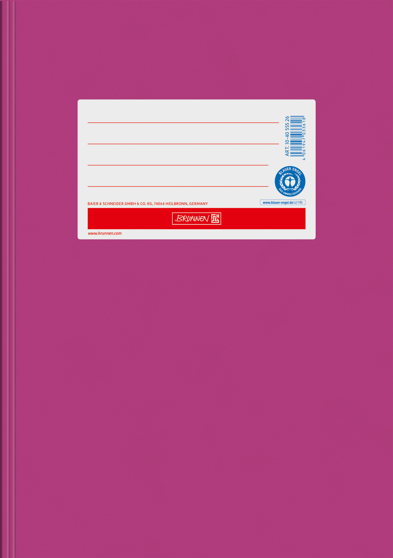 Hefthülle A5 Papier pink RCP