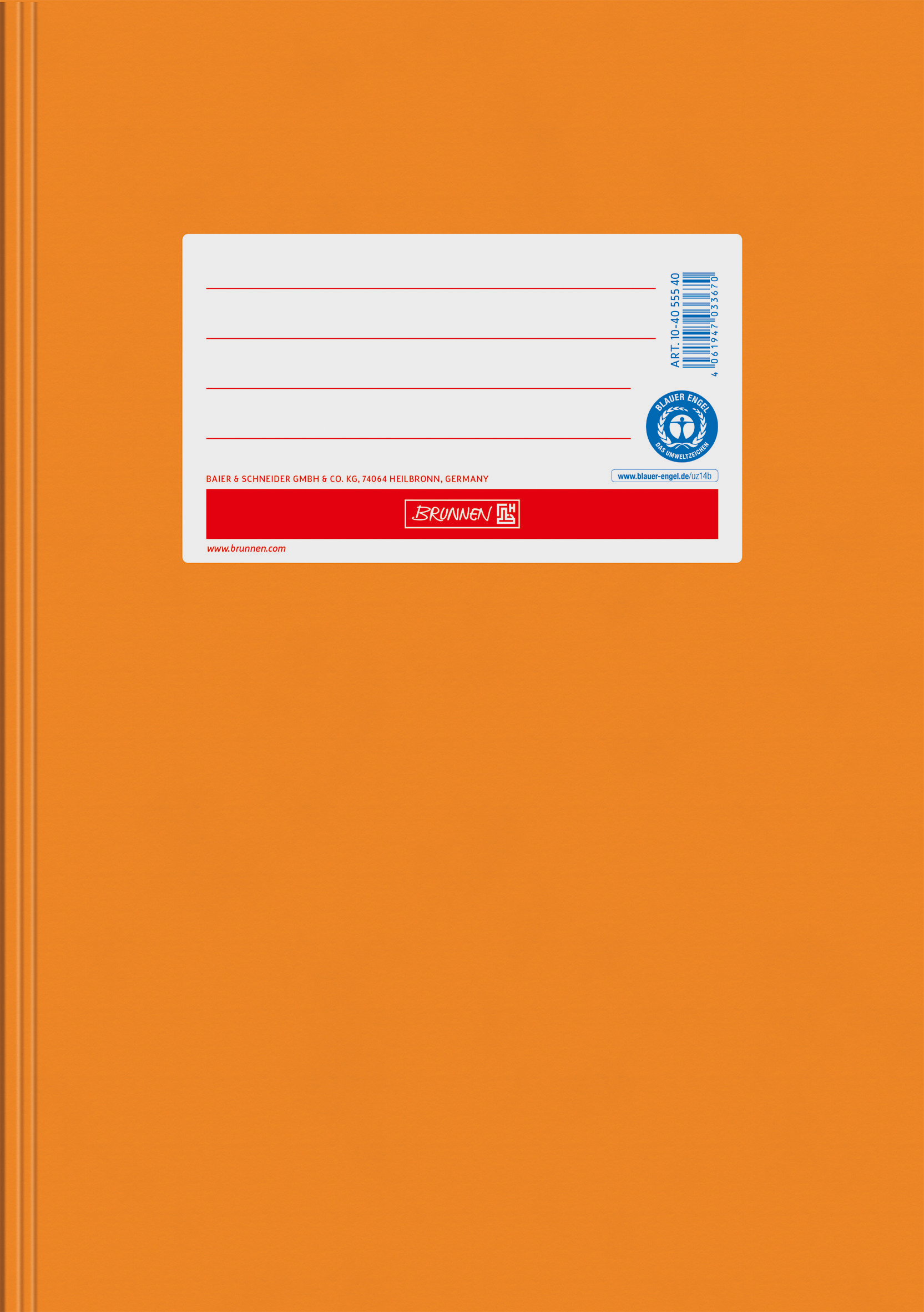 Hefthülle A5 Papier orange RCP