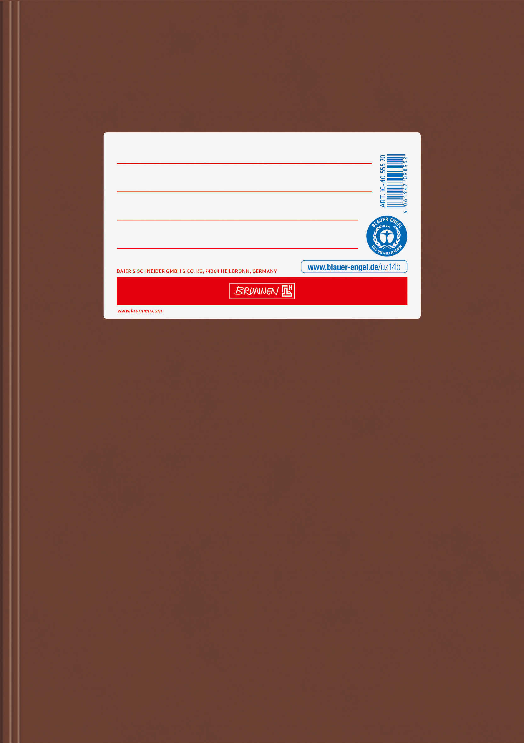 Hefthülle A5 Papier braun