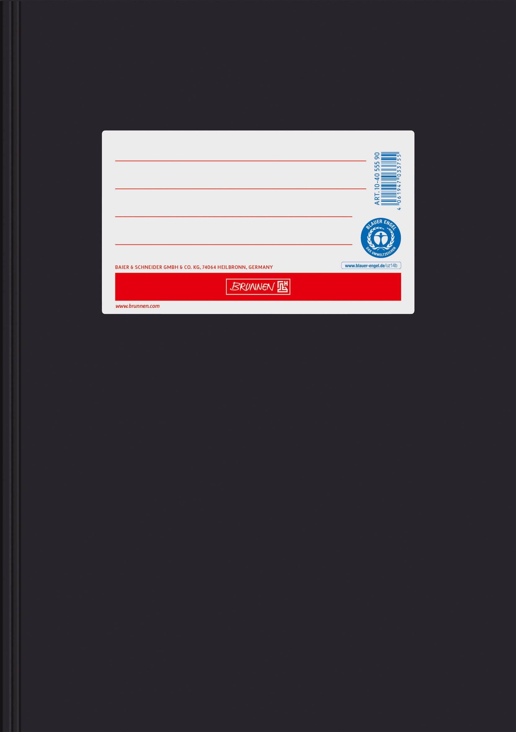 Hefthülle A5 Papier schwarz RCP