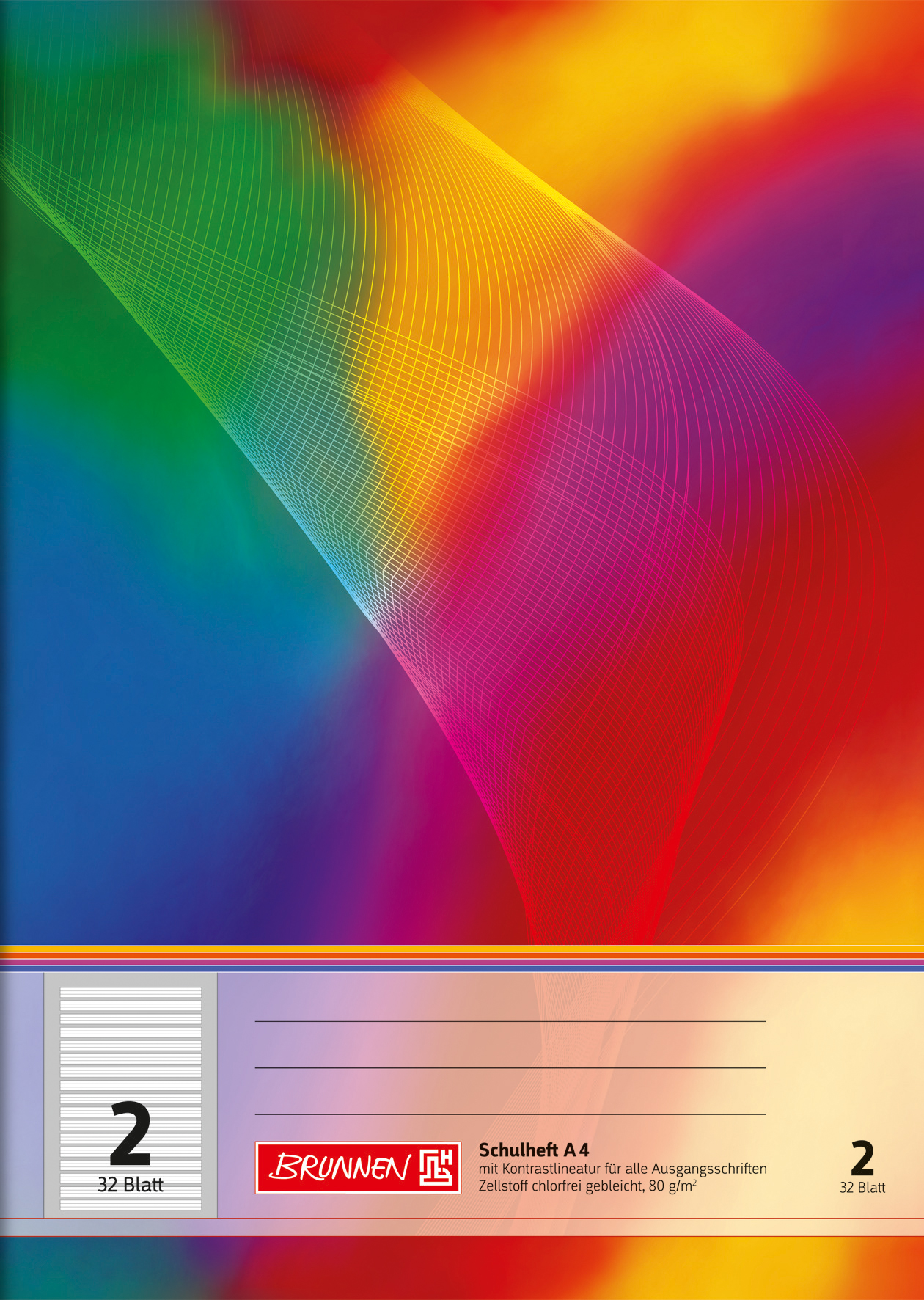 Heft A4 32 Blatt Lin 02 FSC