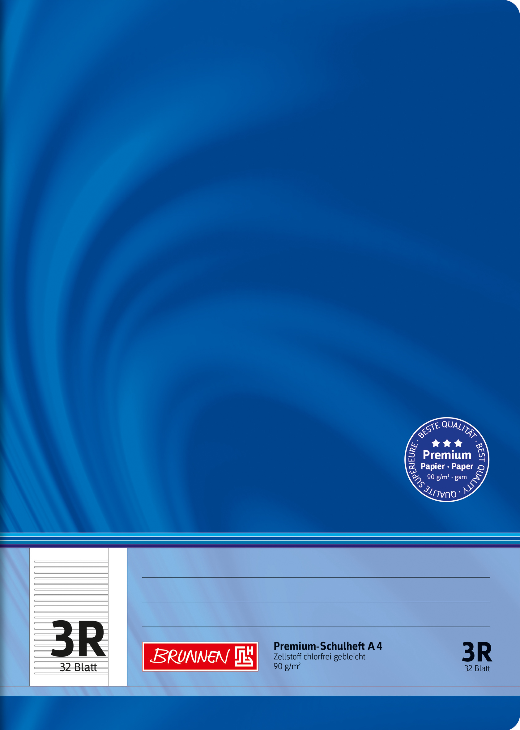 Heft A4 32 Blatt Lin 3R FSC Viv