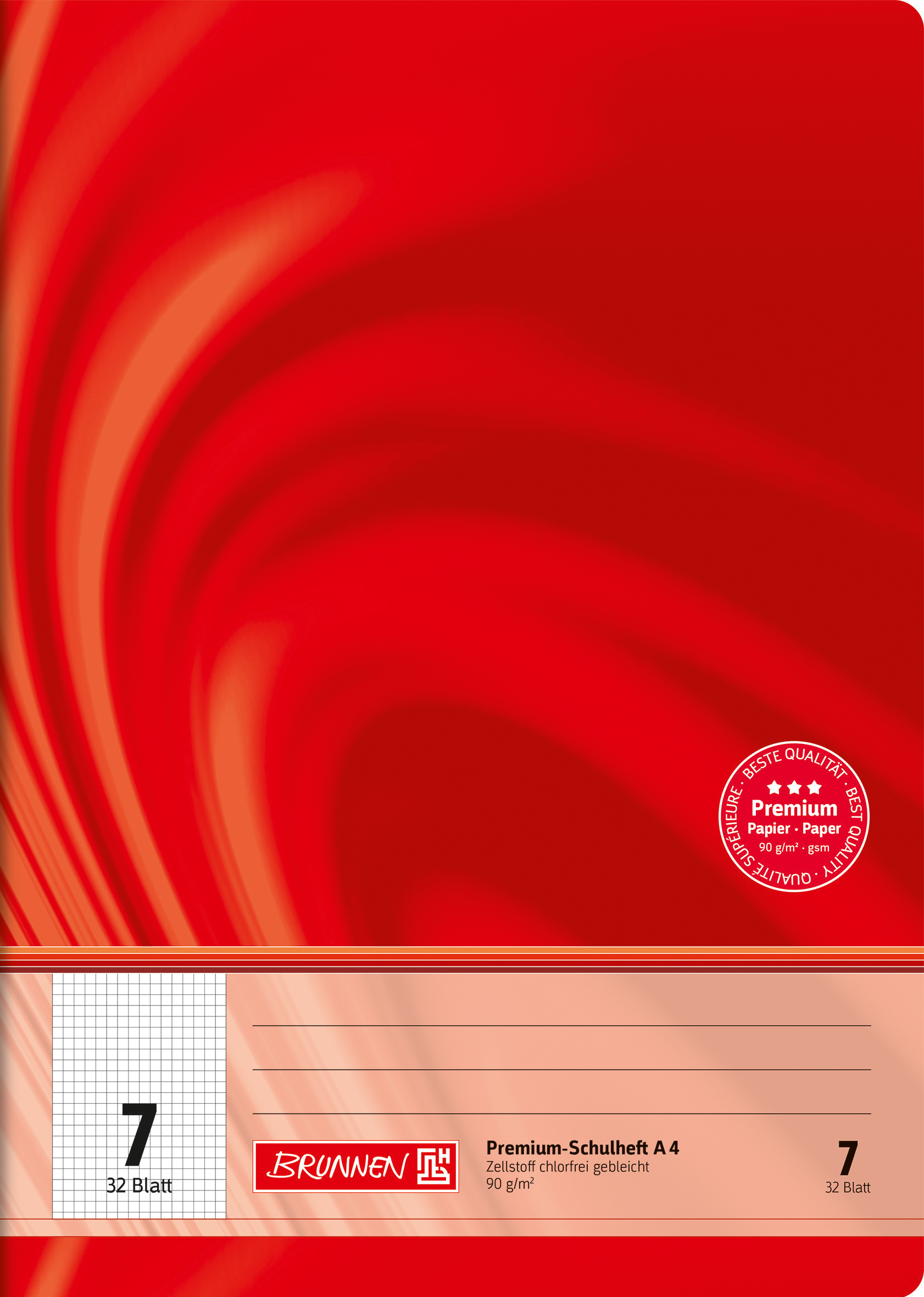 Heft A4 32 Blatt Lin 07 FSC Viv