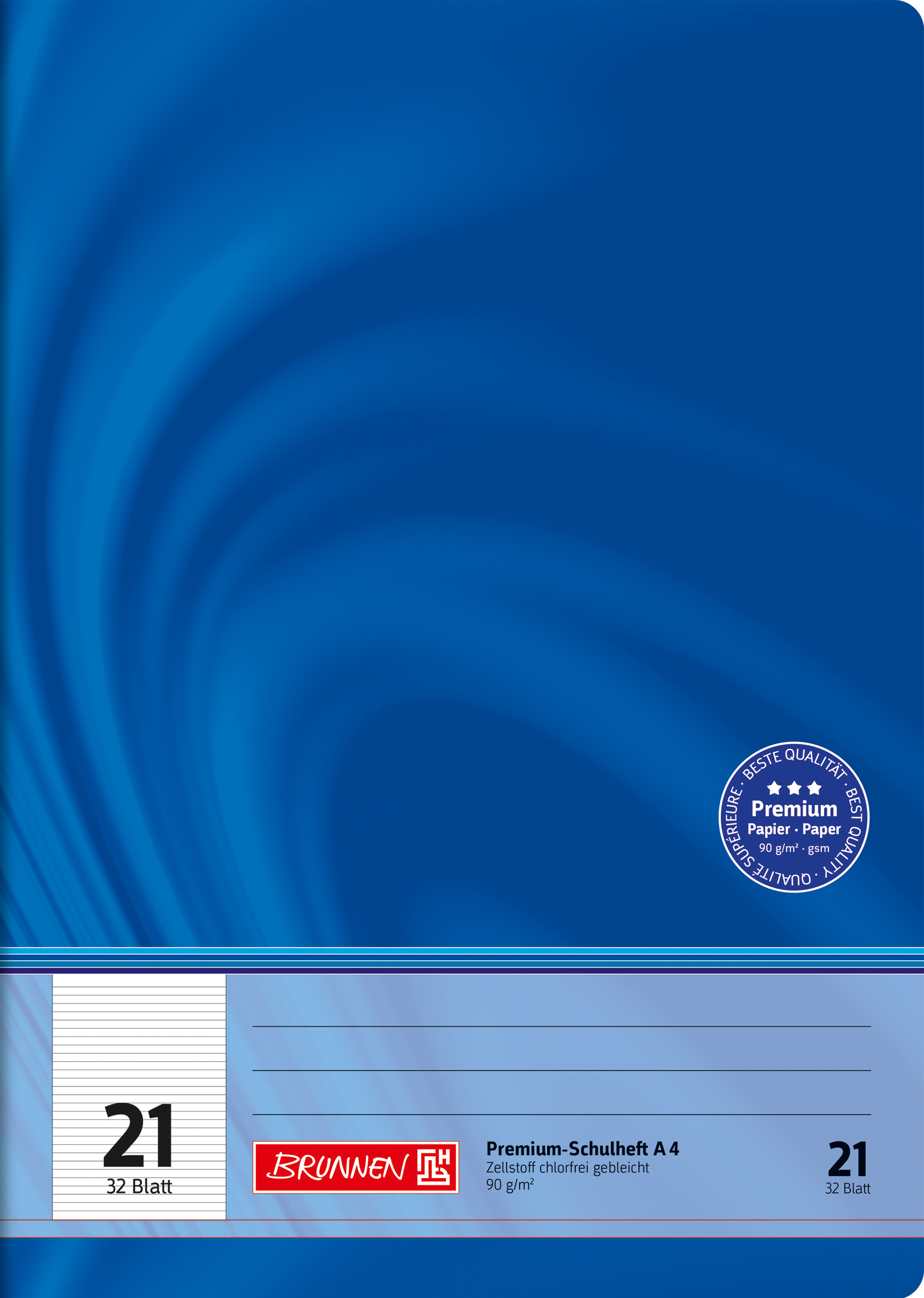 Heft A4 32 Blatt Lin 21 FSC Viv