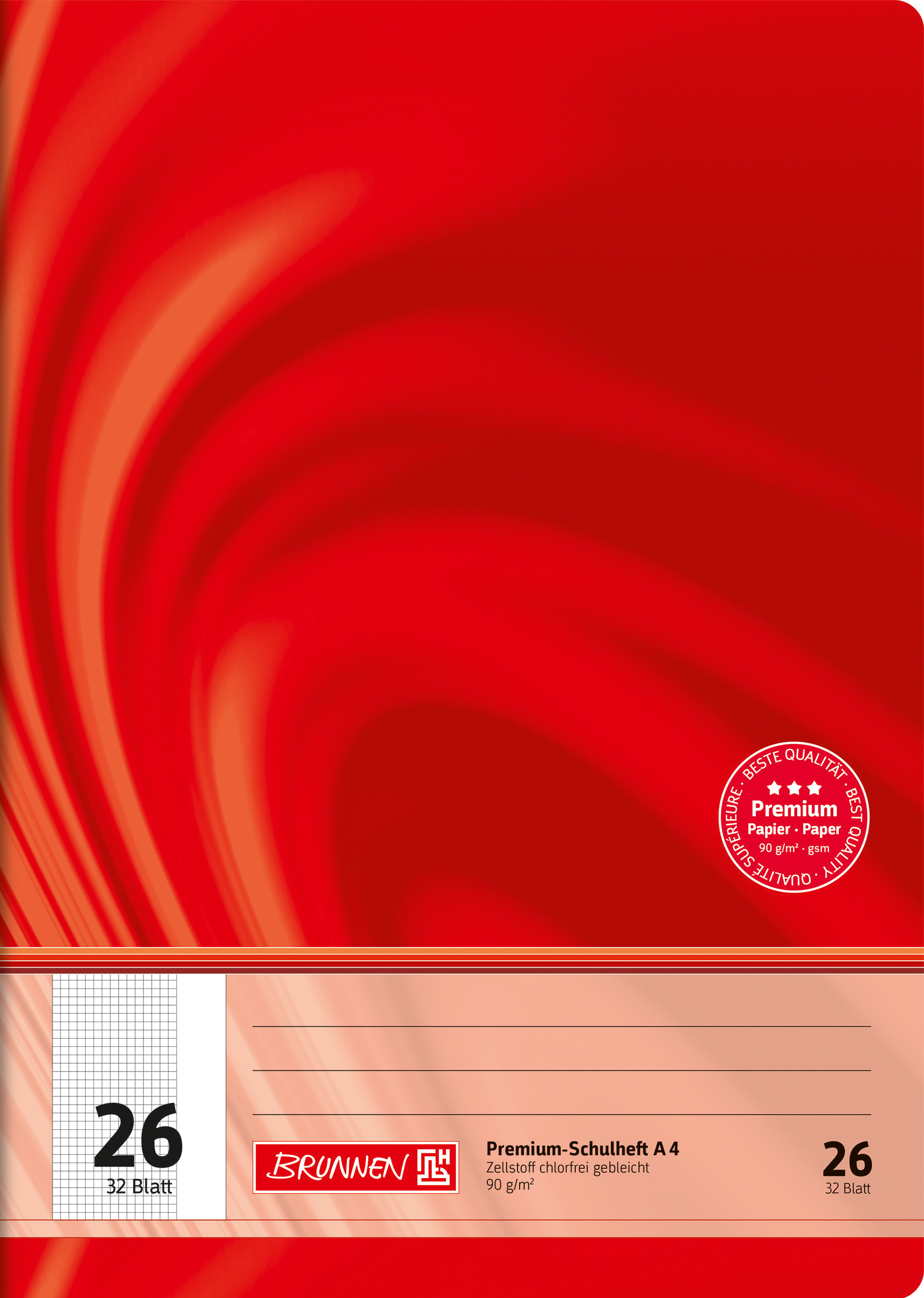 Heft A4 32 Blatt Lin 26 FSC Viv
