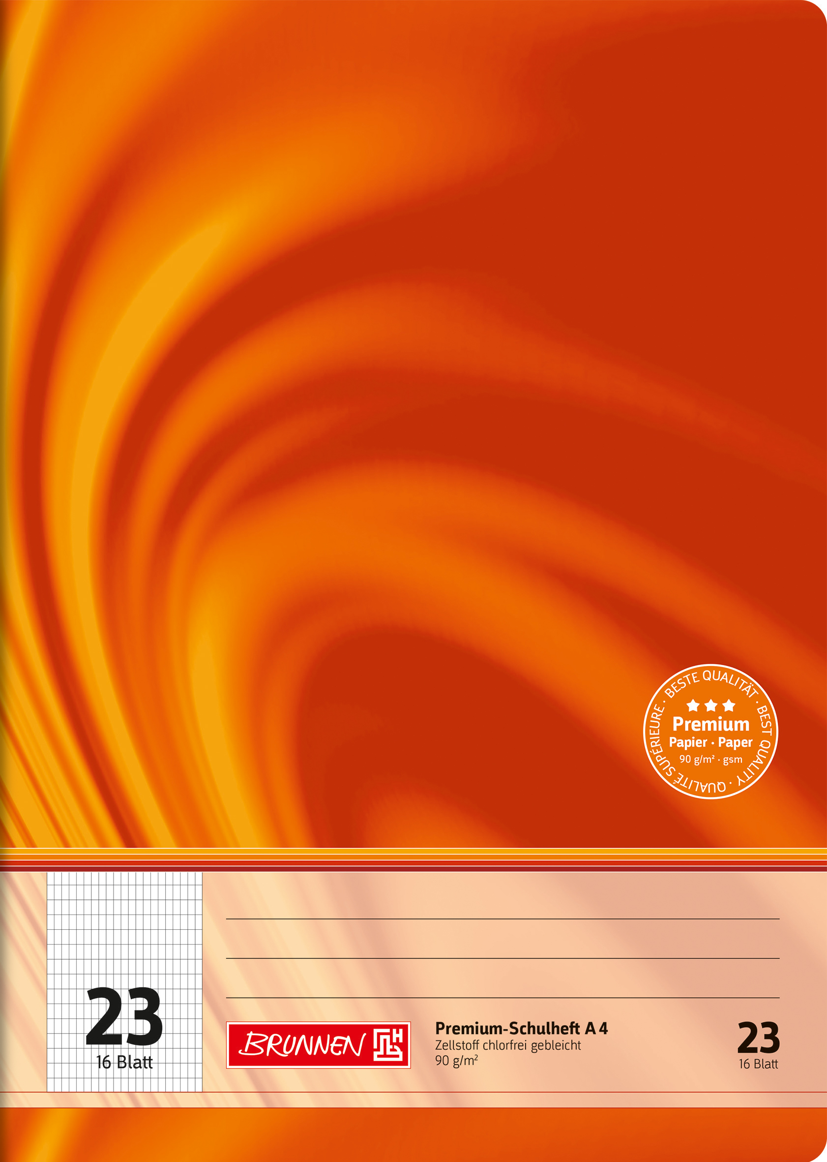 Heft A4 16 Blatt Lin 23 FSC Viv