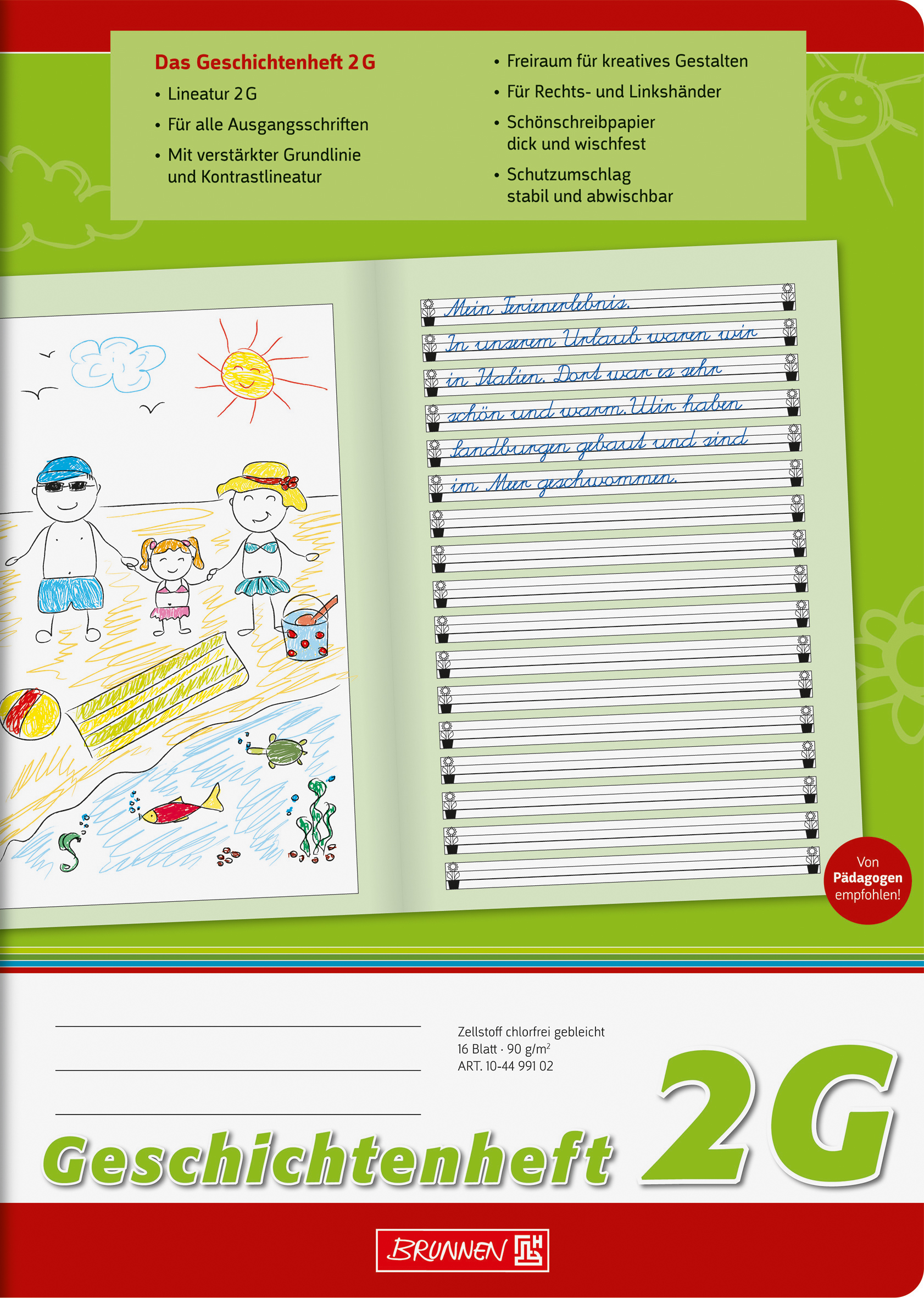 Heft A4 16 Blatt Lin 2G Geschichte