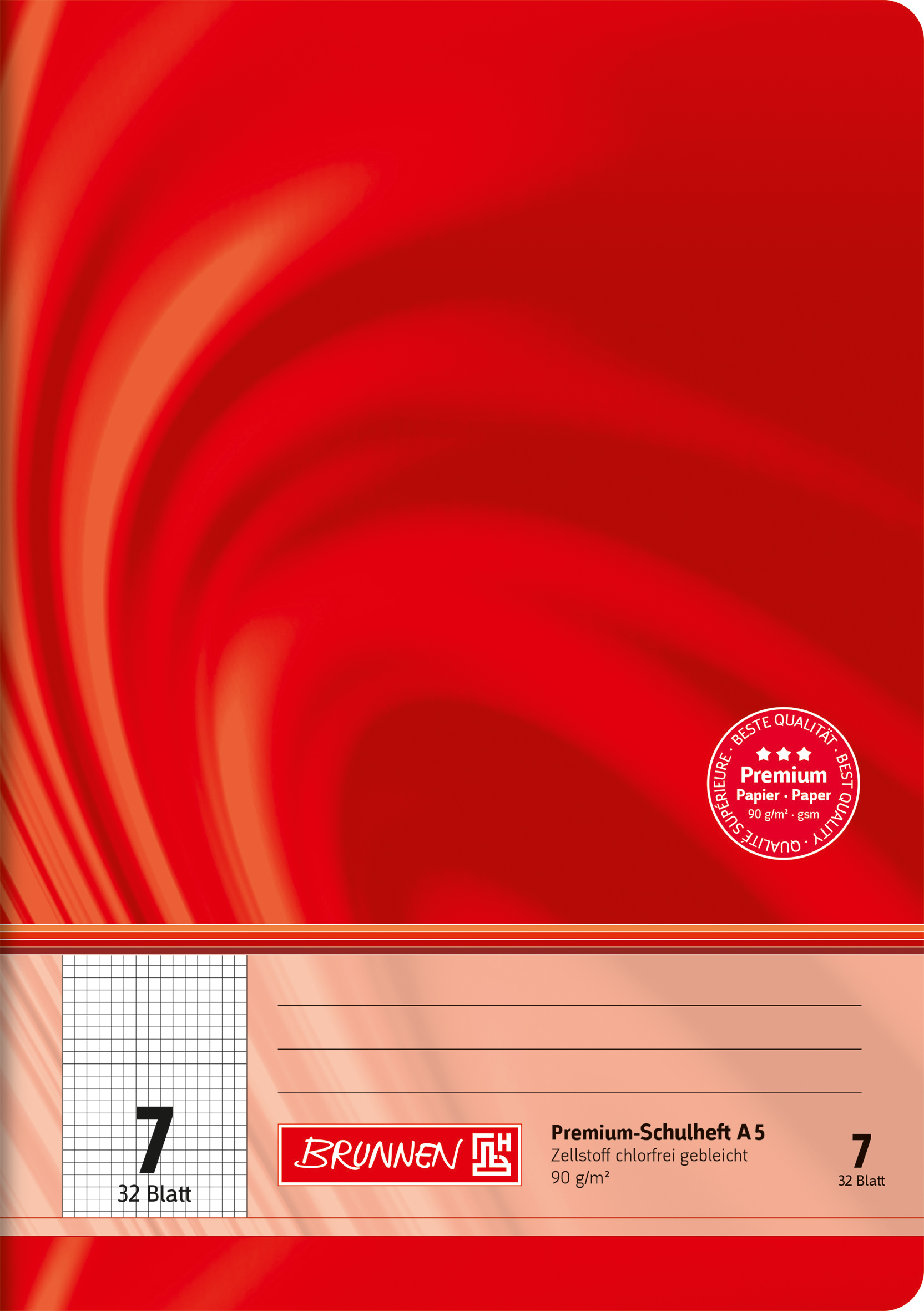 Heft A5 32 Blatt Lin 07 FSC Viv