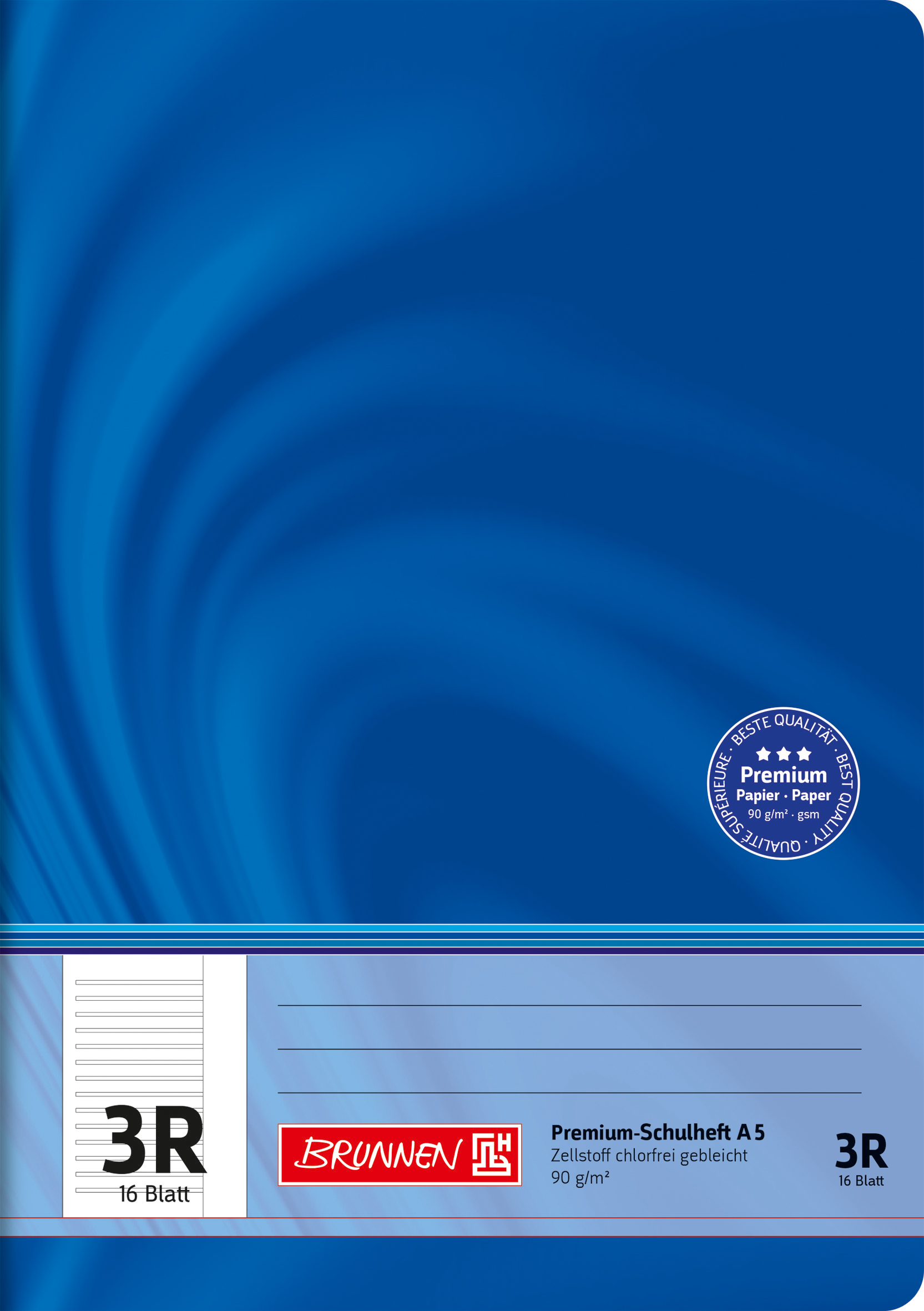 Heft A5 16 Blatt Lin 3R FSC Viv