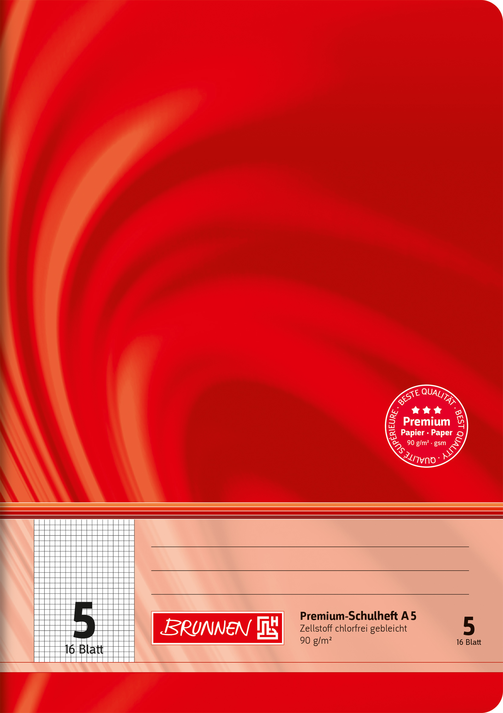 Heft A5 16 Blatt Lin 05 FSC Viv