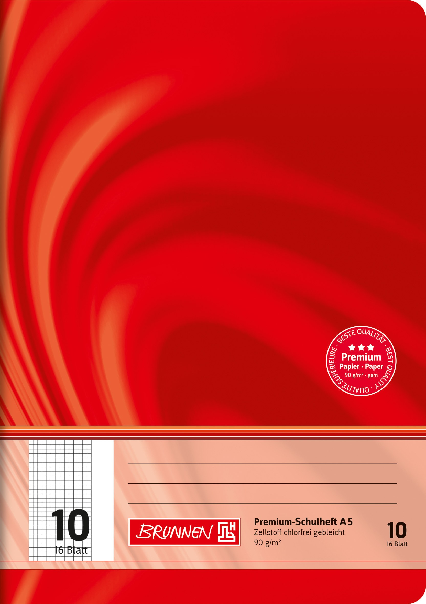 Heft A5 16 Blatt Lin 10 FSC Viv