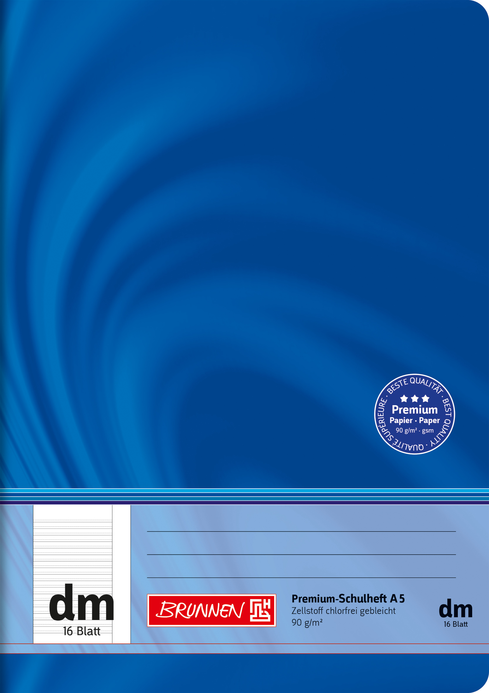 Heft A5 16 Blatt Lin dm FSC Viv