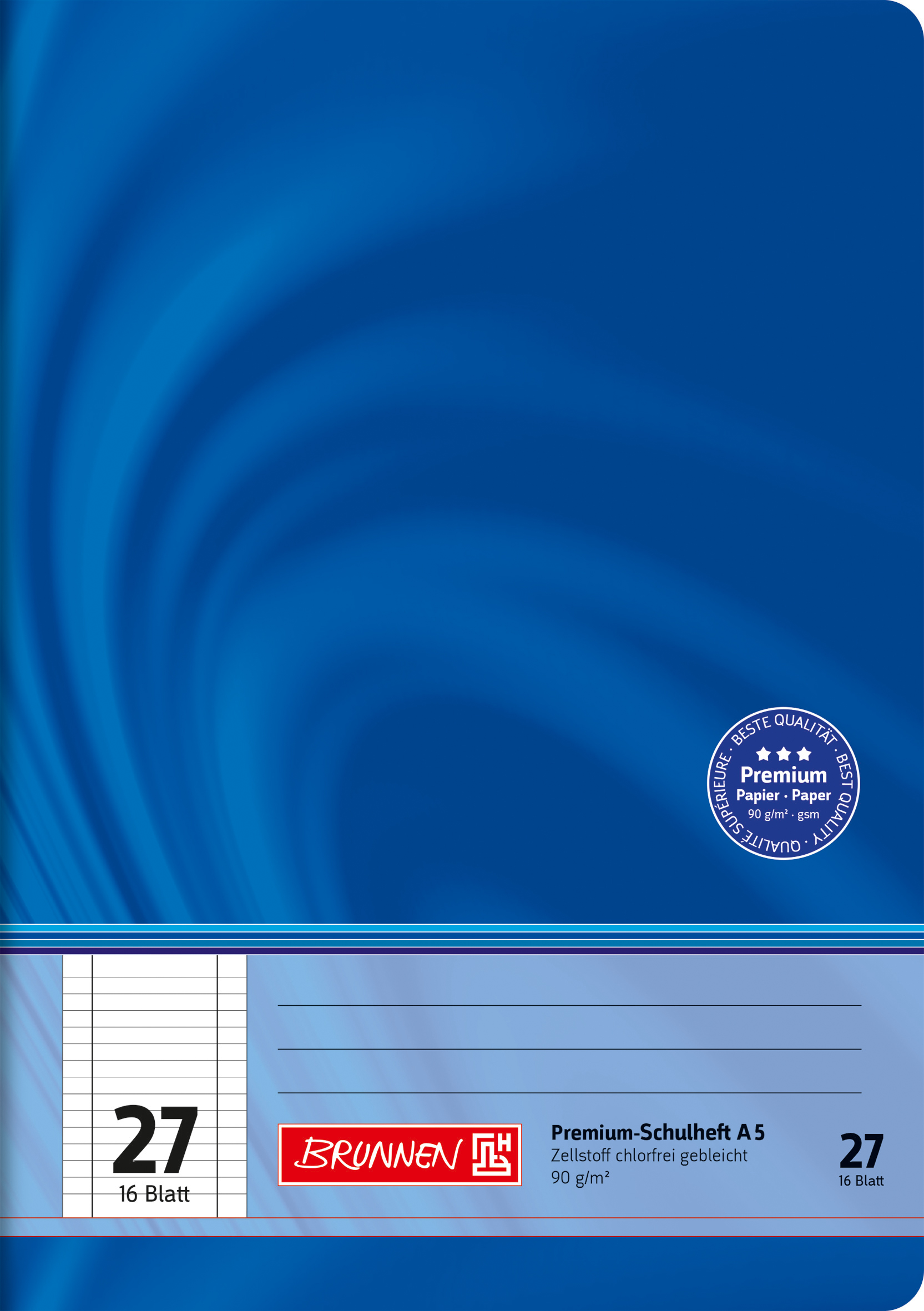 Heft A5 16 Blatt Lin 27 FSC Viv