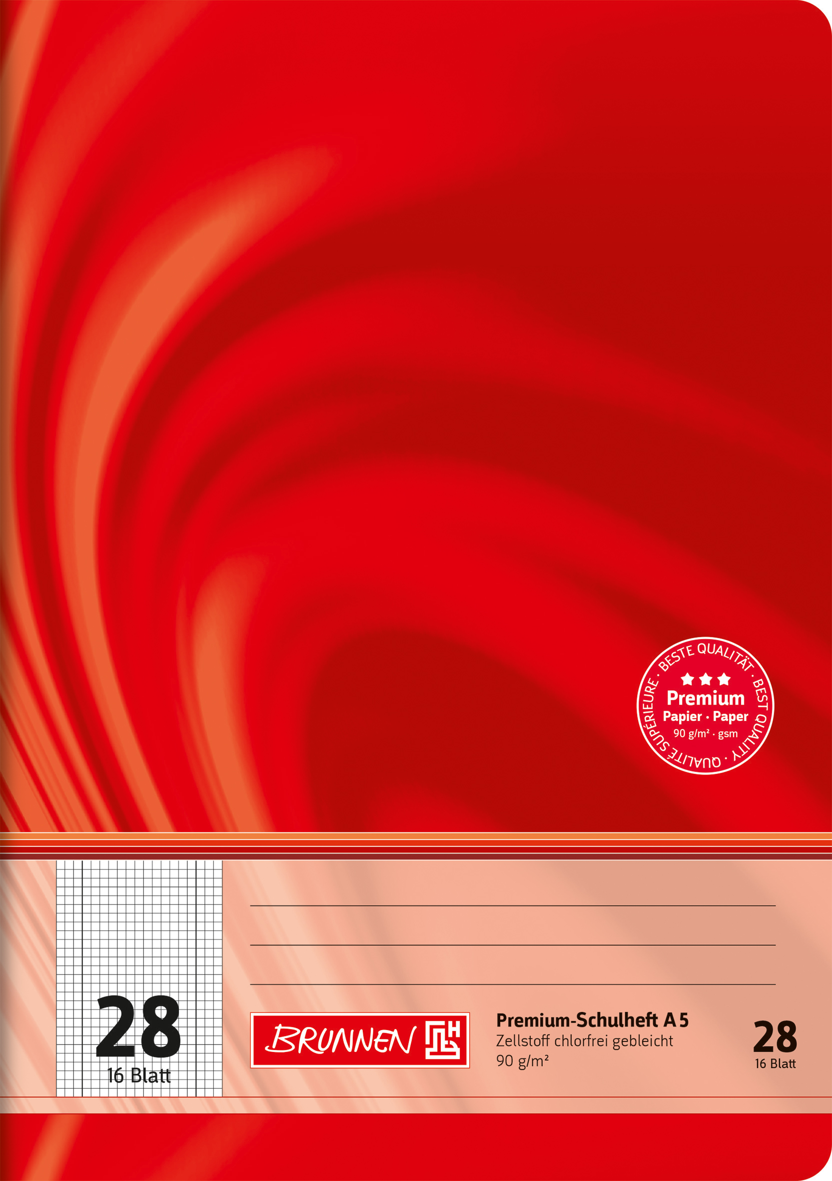 Heft A5 16 Blatt Lin 28 FSC Viv