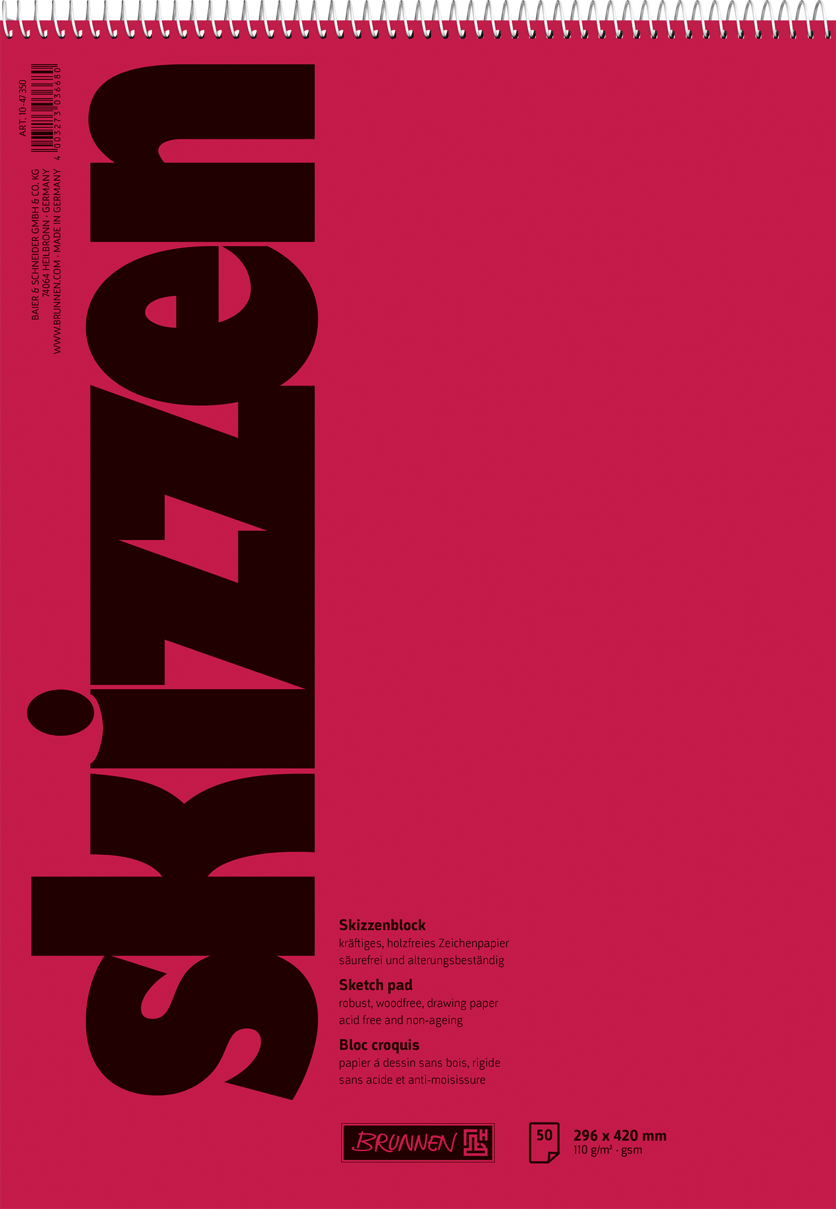 Skizzenblock A3 50Bl