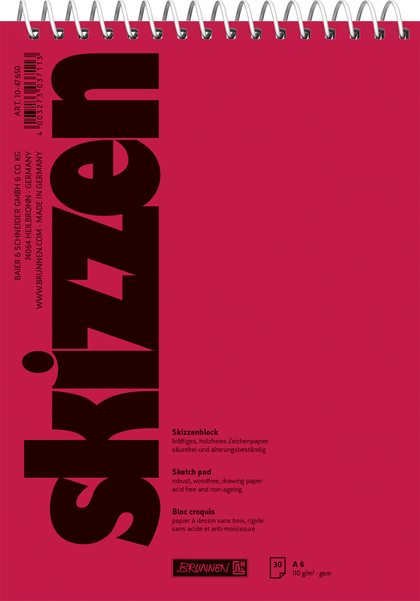 Skizzenblock A6 30Bl