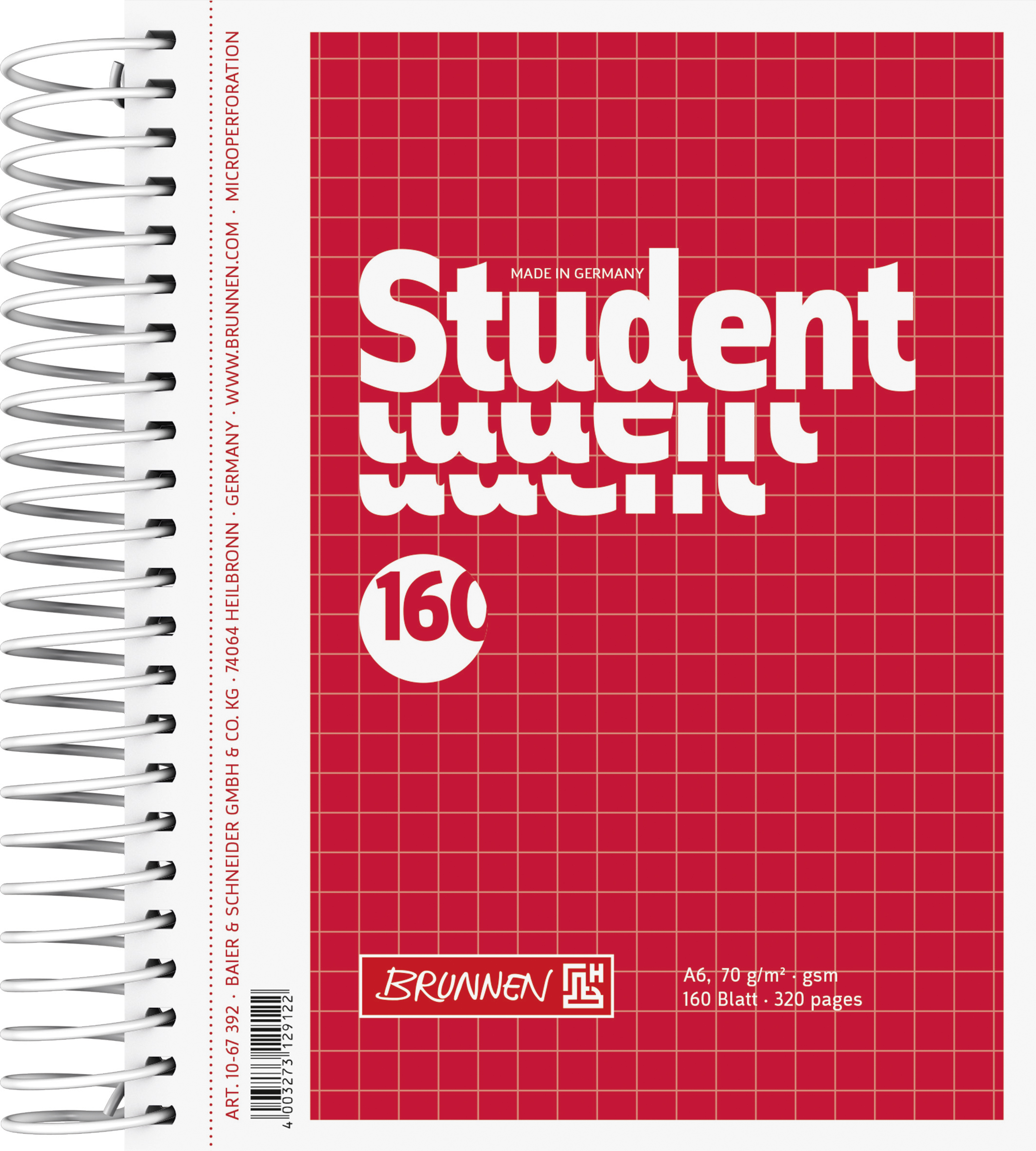 Collegebl A6 kar 160Bl