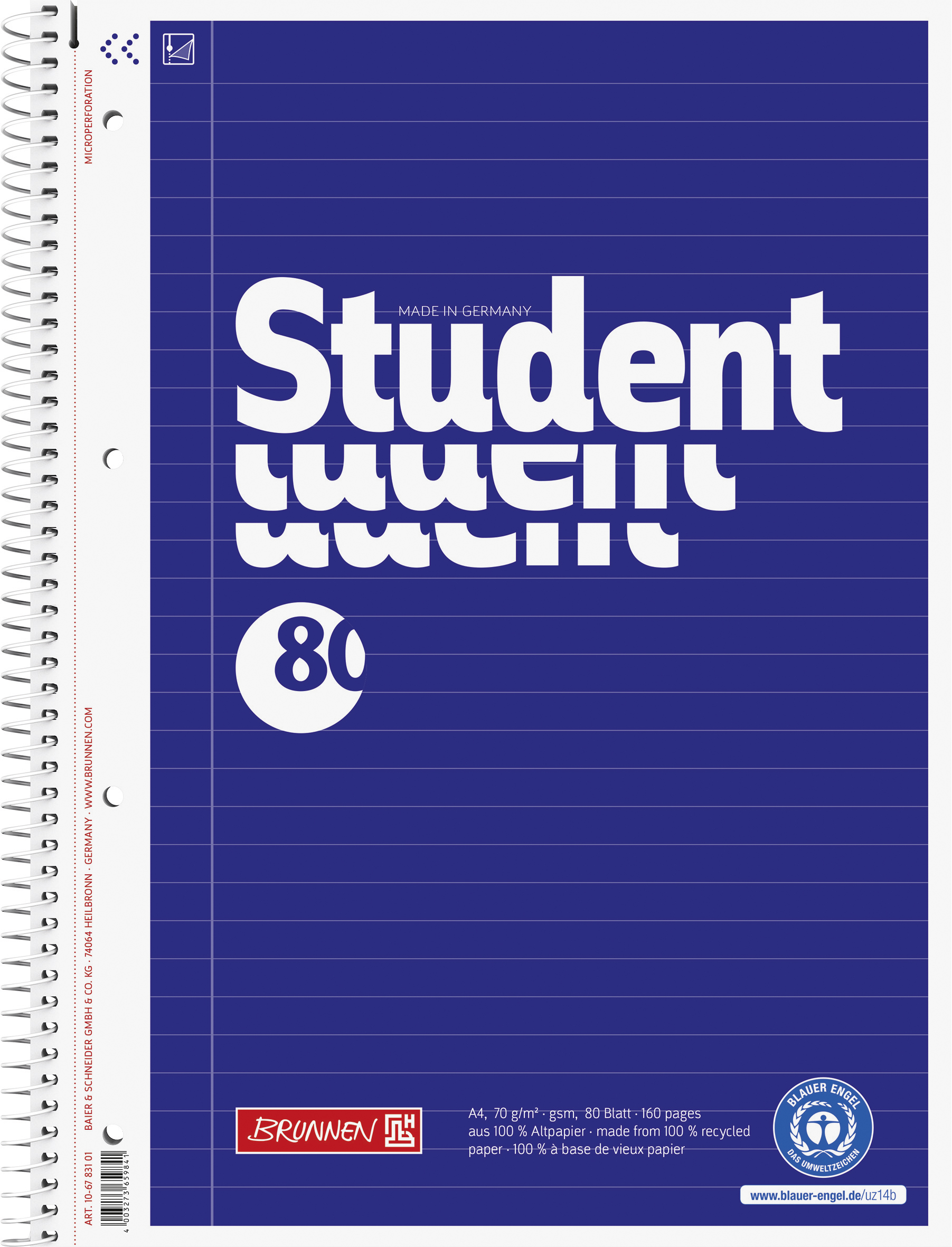 Collegebl A4 lin 70g RCP