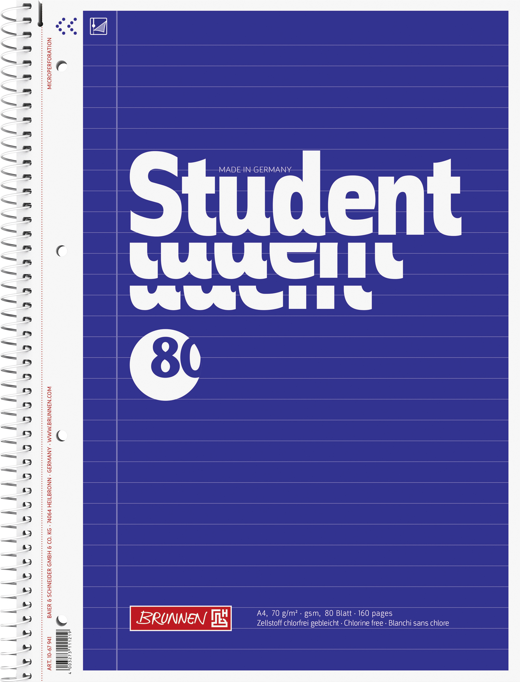 Collegebl A4 lin 70g