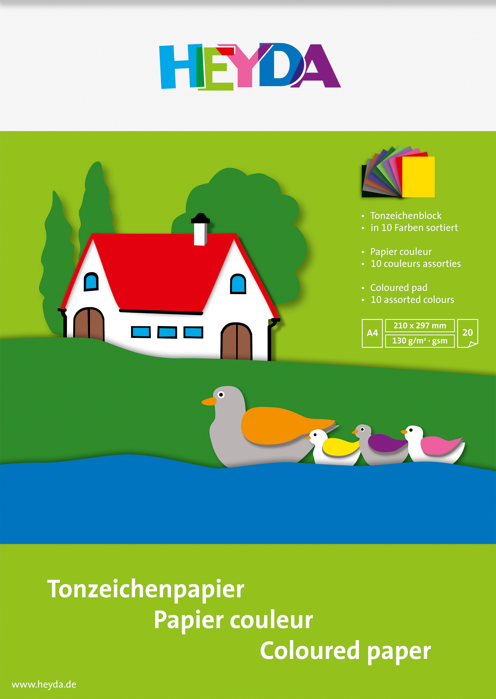 Tonpapierbl. A4 20Bl