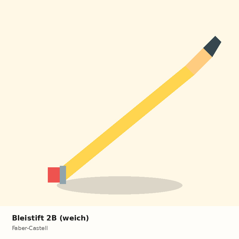Bleistift 2B (weich)