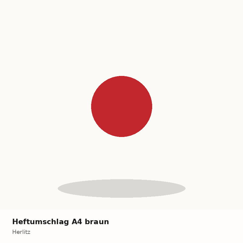 Heftumschlag A4 braun