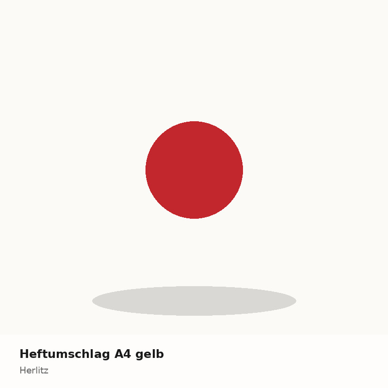 Heftumschlag A4 gelb