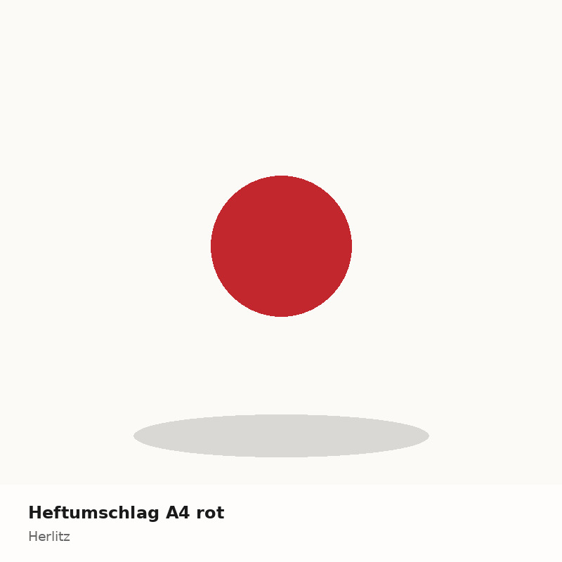 Heftumschlag A4 rot
