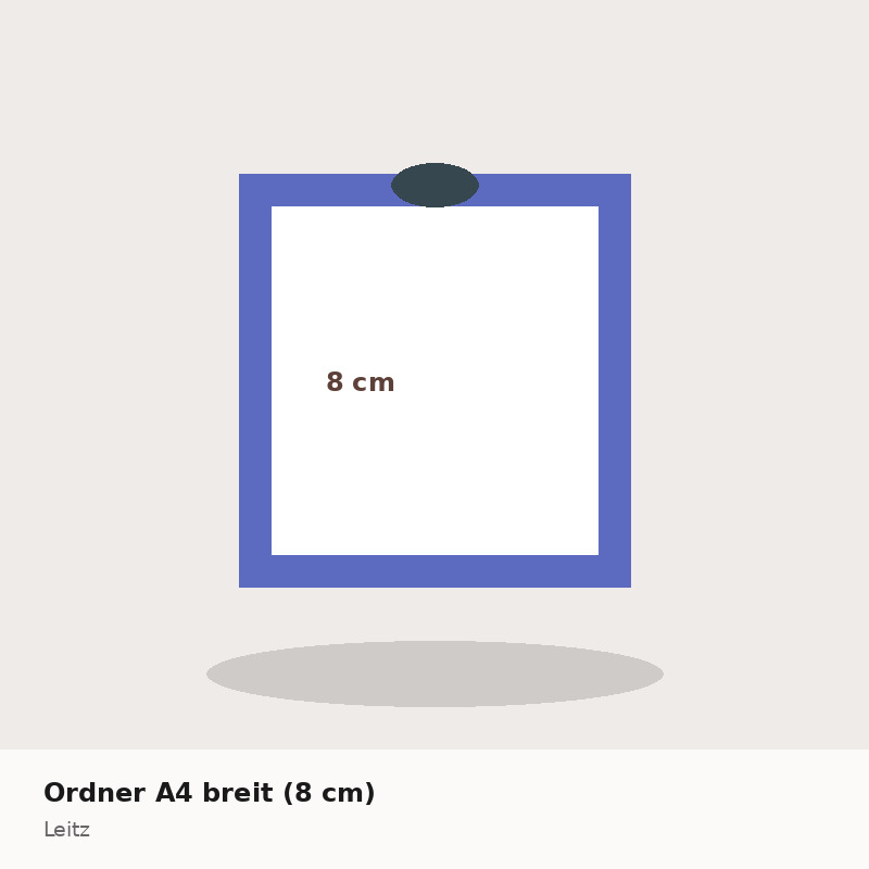 Ordner A4 breit (8 cm)