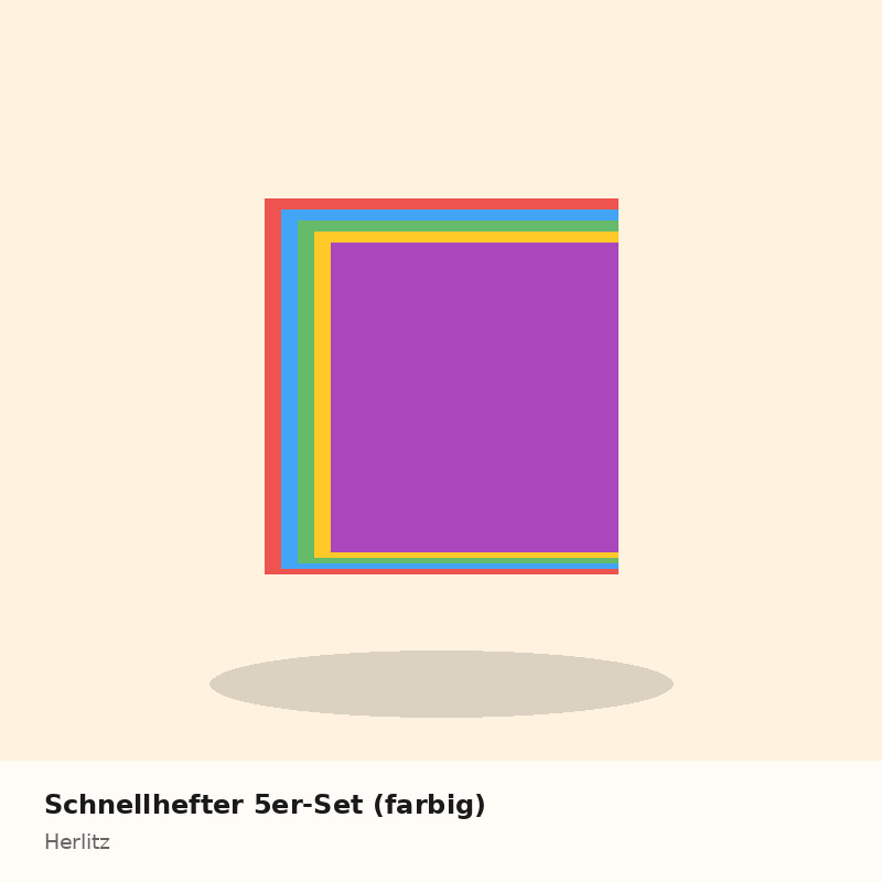 Schnellhefter 5er-Set (farbig)