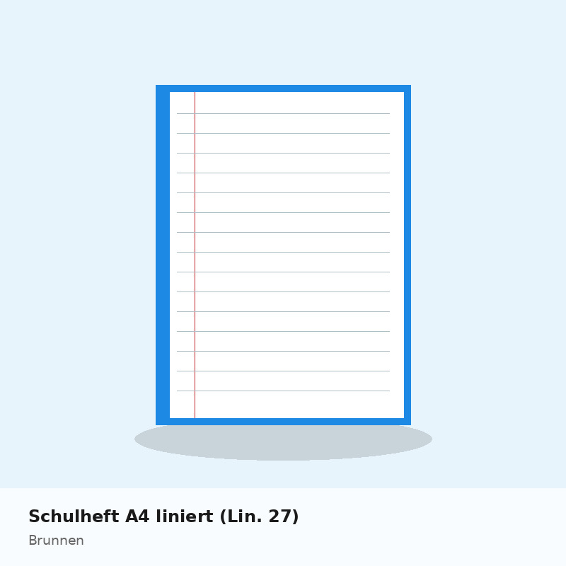 Schulheft A4 liniert (Lin. 27)