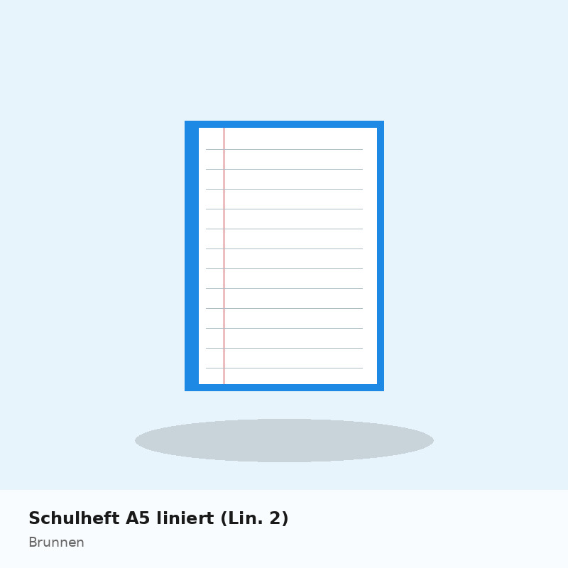 Schulheft A5 liniert (Lin. 2)