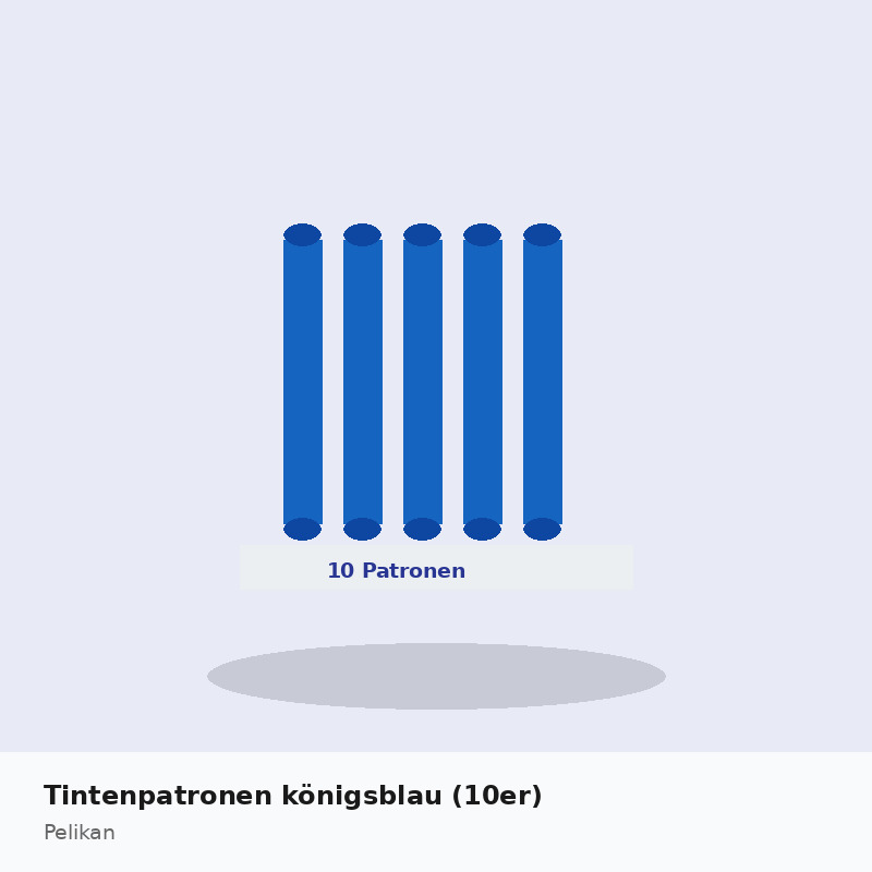 Tintenpatronen königsblau (10er)
